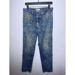 Guess Georges Marcino 32 Vintage Acid Wash Straight Leg Denim Jeans High Rise